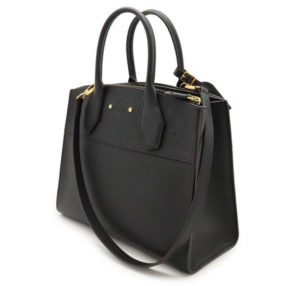Louis Vuitton City Steamer MM Handbag 2WAY Shoulder Bag Shoulder Taurillon