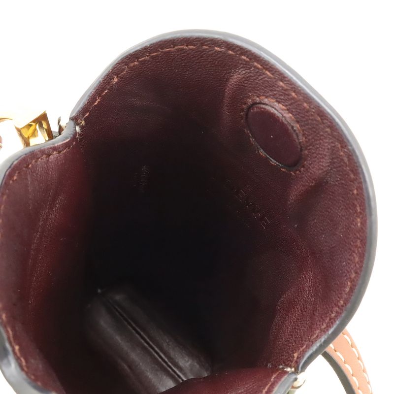 Loewe Anagram Gate Pocket Shoulder Bag Shoulder Pouch Pochette Calfskin Leather