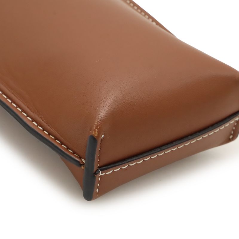 Loewe Anagram Gate Pocket Shoulder Bag Shoulder Pouch Pochette Calfskin Leather