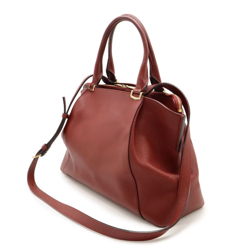 Cartier C De Cartier SM Handbag Tote Bag 2WAY Shoulder Bag Crossbody Leather