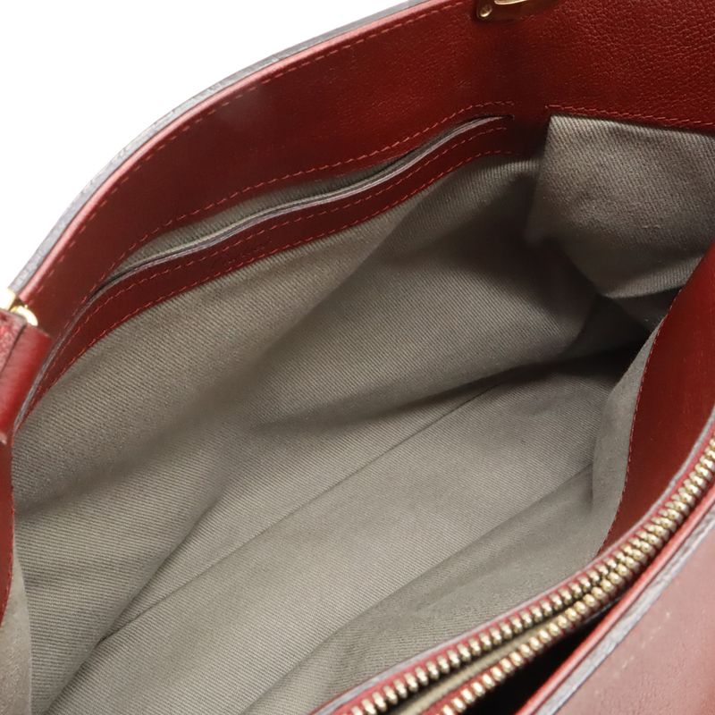 Cartier C De Cartier SM Handbag Tote Bag 2WAY Shoulder Bag Crossbody Leather