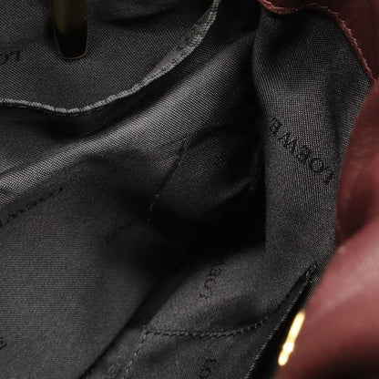 Loewe Anagram Shoulder Bag Crossbody Nappa Leather Bordeaux Gold Hardware