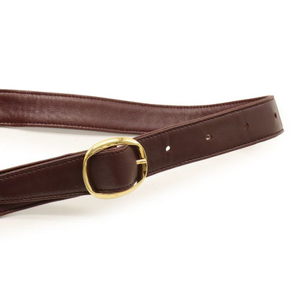 Loewe Anagram Shoulder Bag Crossbody Nappa Leather Bordeaux Gold Hardware