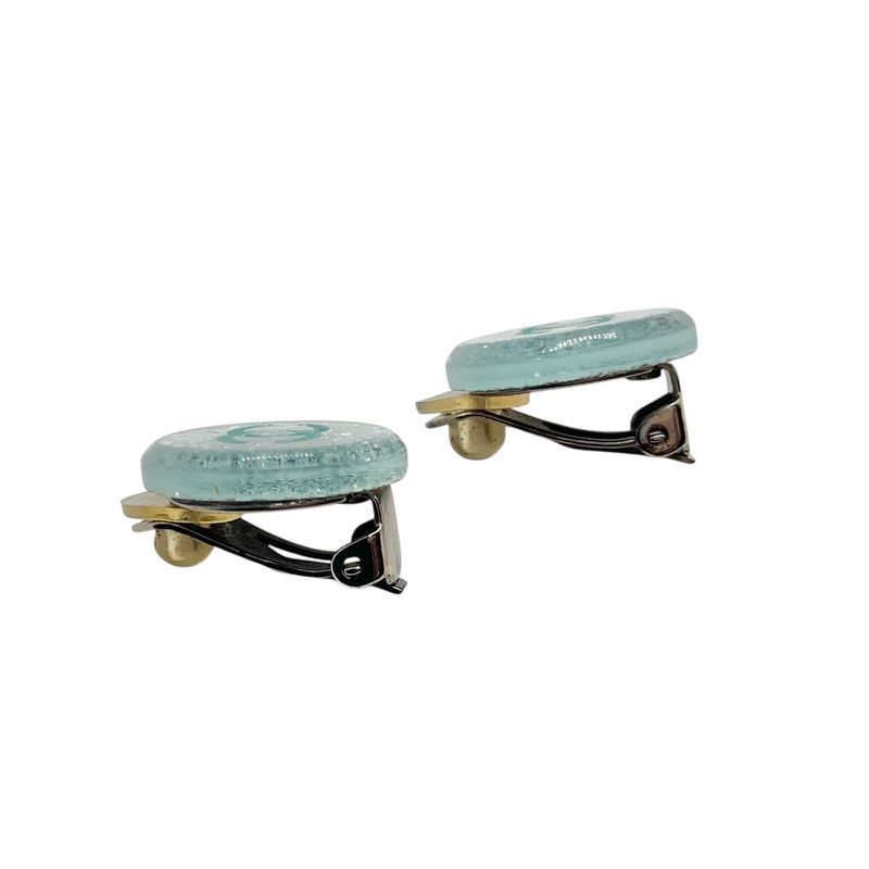 Chanel Earring Set 00a Coco Mark Earring Ladies Lame