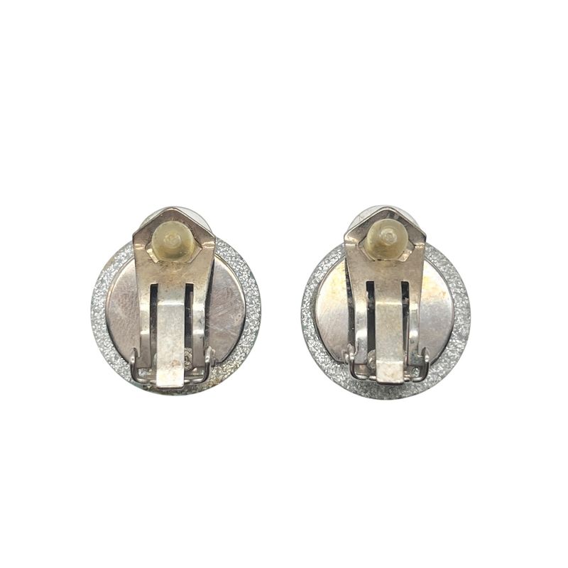 Chanel Earring Set 00a Coco Mark Earring Ladies Lame