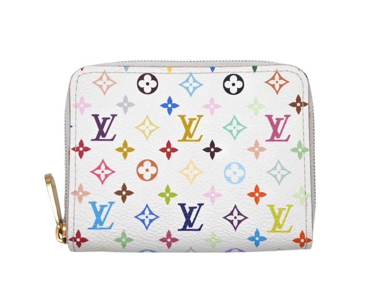 Louis Vuitton LV Zippy Coin Purse Takashi Murakami Multicolor