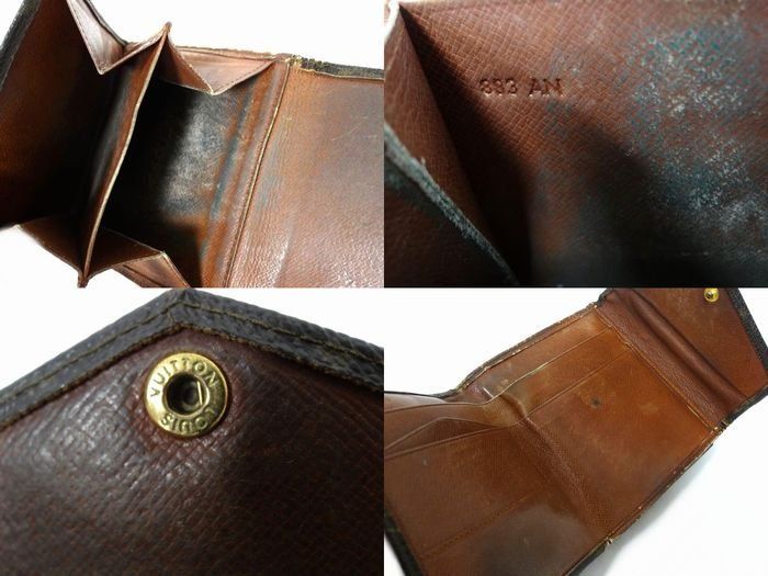 3F Vuitton Wallet - M61660 883an Porte Monet Bier Old Shape Double Hook Louis