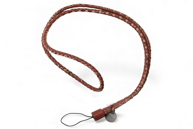 Bottega Veneta Unused Neck Strap Bottega Veneta Nappa Earrings Snake Dark Pink