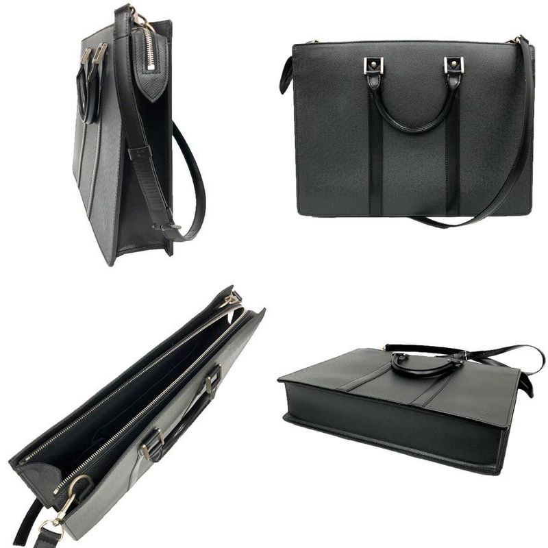 Louis Vuitton Taiga Porte Documents Rosin M30052 Ardoise Black Business Bag