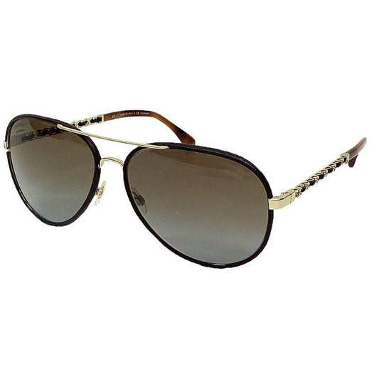 Chanel Sunglasses 4189-q C.395 S9 Teardrop Brown Eyewear Aq12089