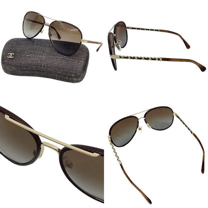 Chanel Sunglasses 4189-q C.395 S9 Teardrop Brown Eyewear Aq12089