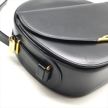 Cartier Sapphire Leather Gold Shoulder Bag Navy