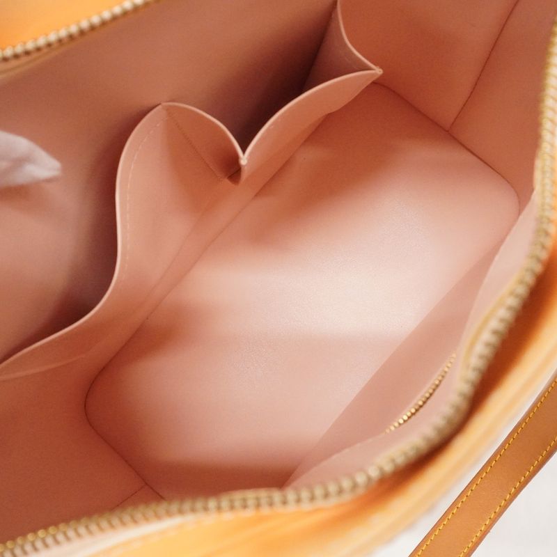 Louis Vuitton Tote Bag Vernis Houston M91302 Marshmallow Pink Women