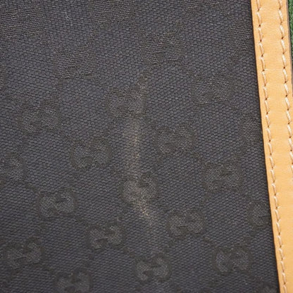 Gucci Boston Bag GG Canvas/sherry Line 715773 Canvas Black Beige Gold Hardware