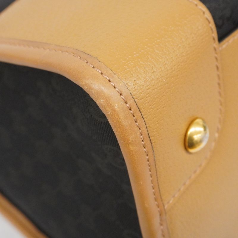 Gucci Boston Bag GG Canvas/sherry Line 715773 Canvas Black Beige Gold Hardware