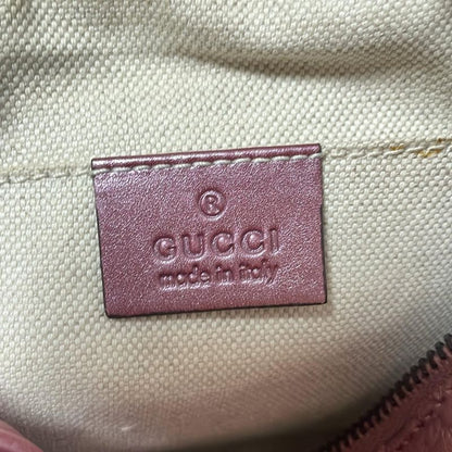 Gucci Shoulder Bag Micro Guccissima Bamboo 309538 Pink Purple Tassel Leather