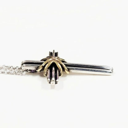 Tiffany & Co Tiffany & CO Signature Cross Necklace 18K Yellow Gold Silver 925