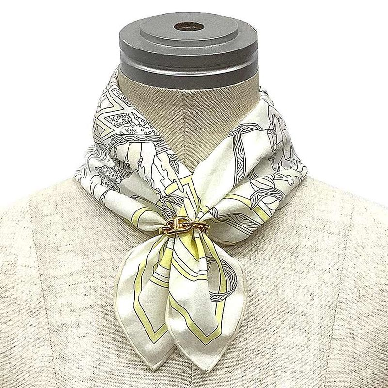 Hermes Handkerchief Le Sacre De I'hiver Winter Festival Bandana Cotton Calais