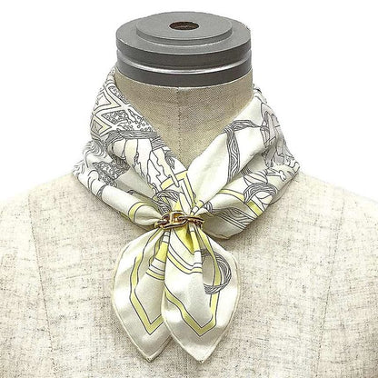 Hermes Handkerchief Le Sacre De I'hiver Winter Festival Bandana Cotton Calais
