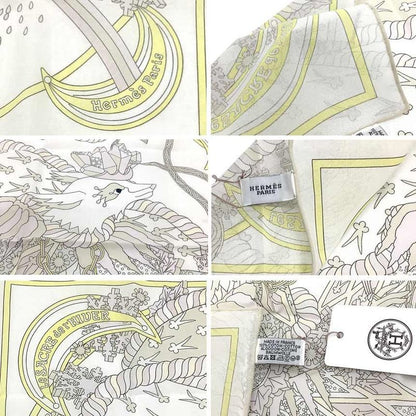 Hermes Handkerchief Le Sacre De I'hiver Winter Festival Bandana Cotton Calais