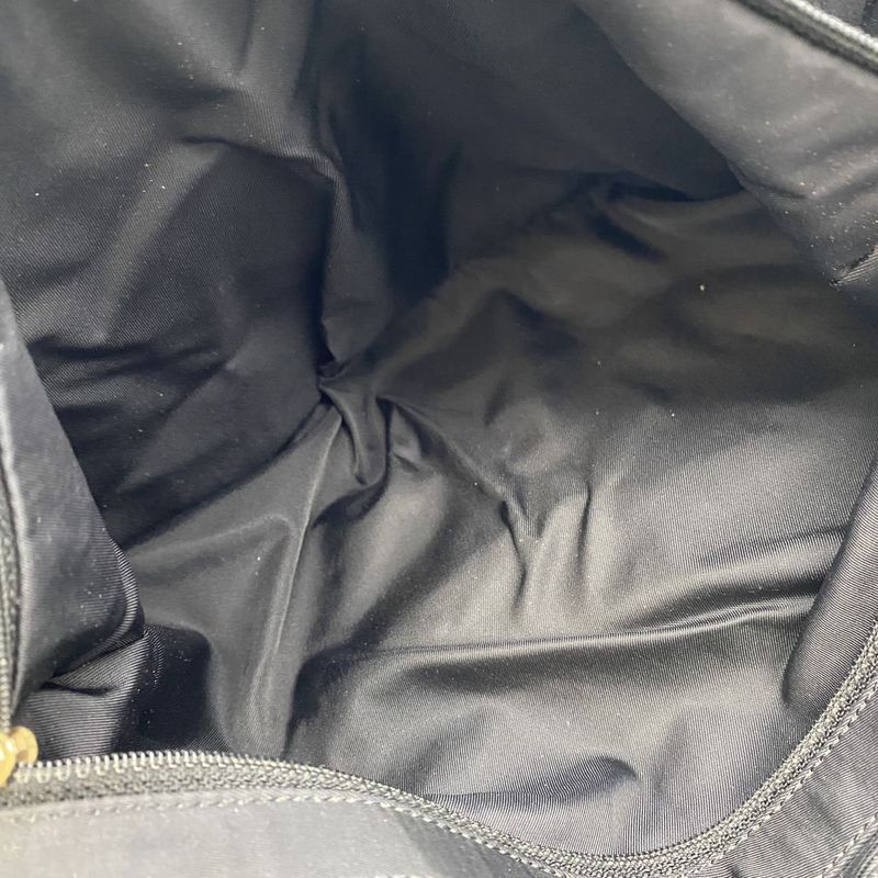 Chanel Handbag Tote New Travel Line MM Nylon Canvas Black Ladies Men Vintage