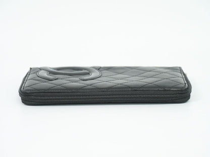 Authentic Chanel Coco Mark Cambon Line Round Zipper Long Wallet Long Wallet