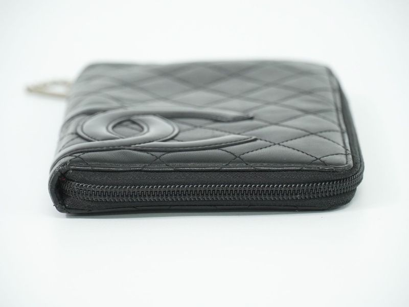 Authentic Chanel Coco Mark Cambon Line Round Zipper Long Wallet Long Wallet