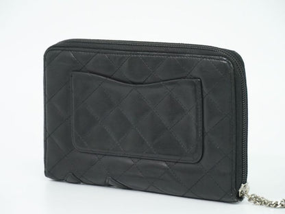 Authentic Chanel Coco Mark Cambon Line Round Zipper Long Wallet Long Wallet