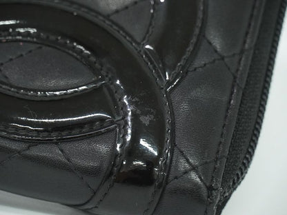 Authentic Chanel Coco Mark Cambon Line Round Zipper Long Wallet Long Wallet