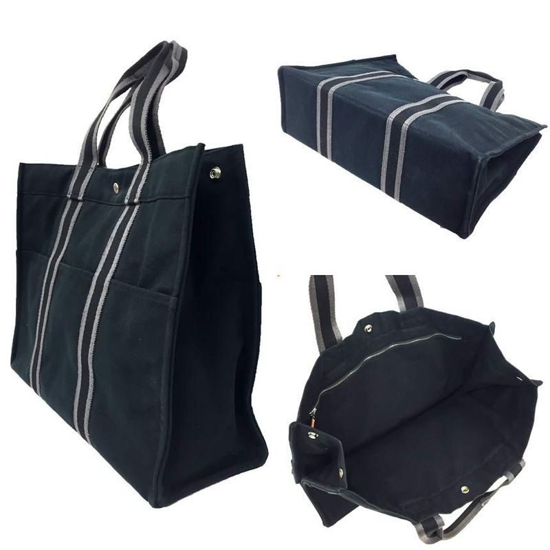 Hermes Fourre Tout GM Tote Bag Black Men Women Unisex Aq12025