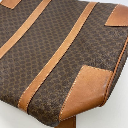 Celine Boston Bag Travel Bag Macadam Vintage PVC Leather Brown Ladies Men