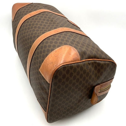 Celine Boston Bag Travel Bag Macadam Vintage PVC Leather Brown Ladies Men