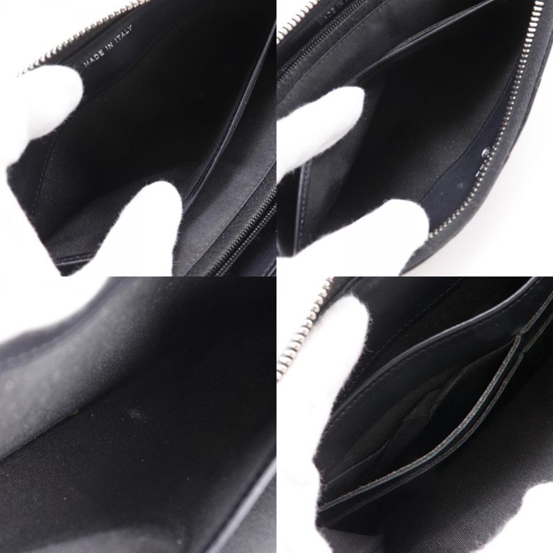 Chanel Brilliant Round Zipper A50106 Enamel Black Ladies Long Wallet