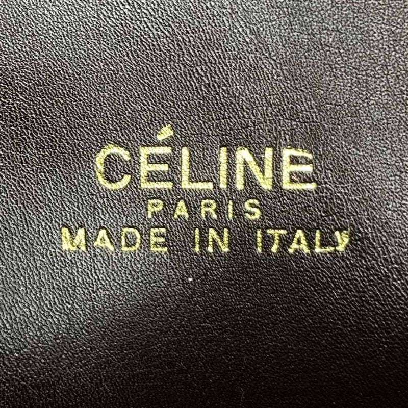 Celine Shoulder Bag Carriage Leather Brown Vintage Ladies Men Fashion Gift USED