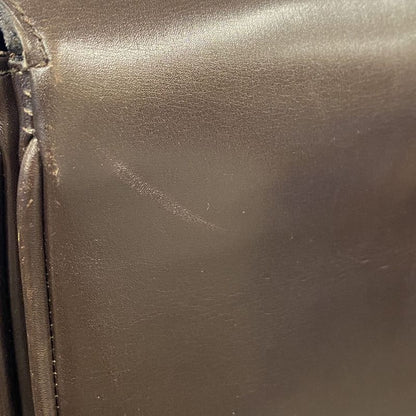 Celine Shoulder Bag Carriage Leather Brown Vintage Ladies Men Fashion Gift USED