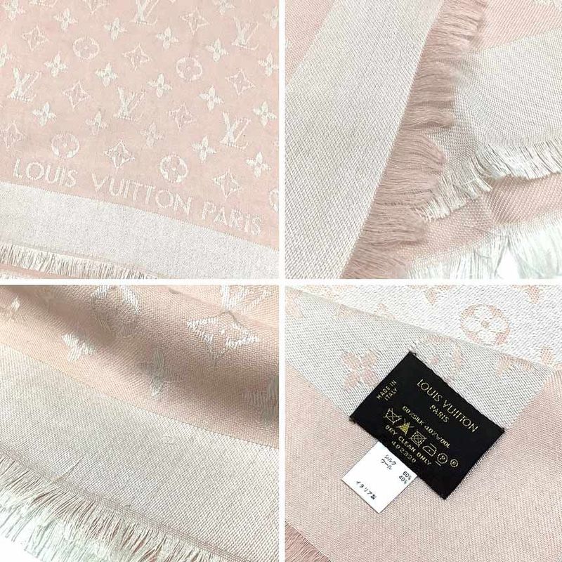 Louis Vuitton Shawl Monogram M72046 Large Shawl Pink Aq12003