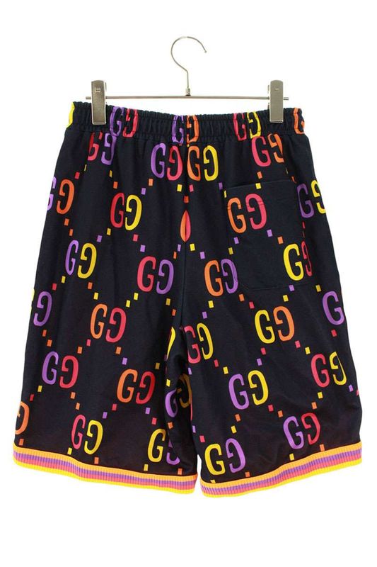 Gucci 701630 Xjelh Jumbo GG Technical Jersey Half Pants Men's XS