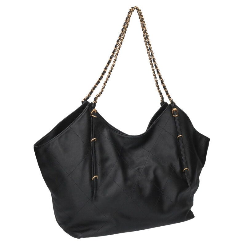 Chanel Coco Mark Maxi Shopping Handbag With Pouch Men's