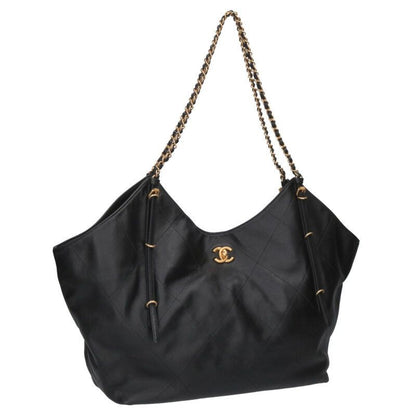 Chanel Coco Mark Maxi Shopping Handbag With Pouch Men's