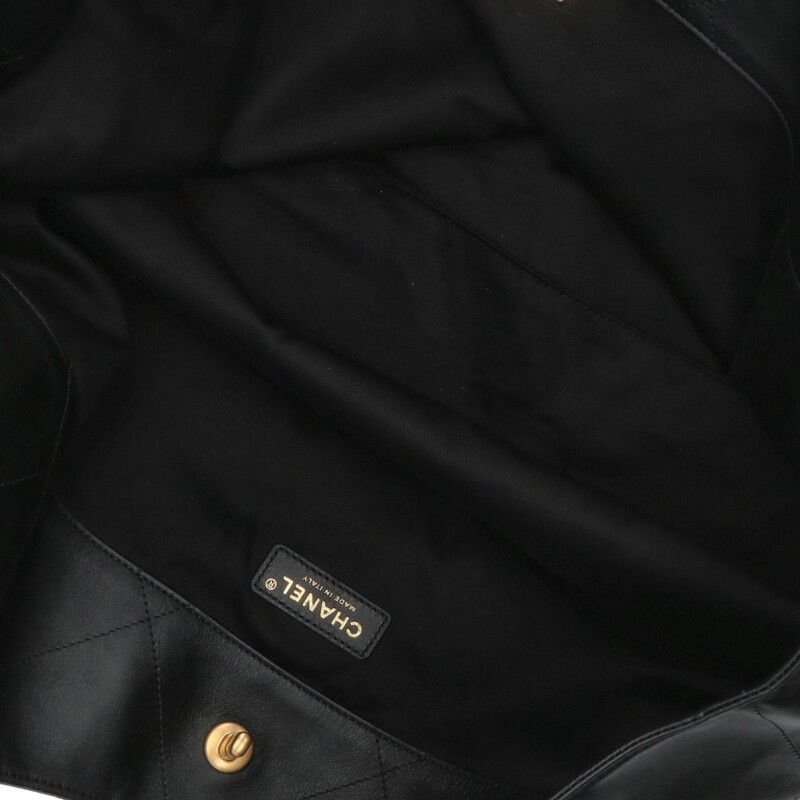 Chanel Coco Mark Maxi Shopping Handbag With Pouch Men's