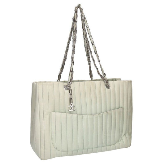 Chanel New Mademoiselle Lambskin Chain Tote Bag Women