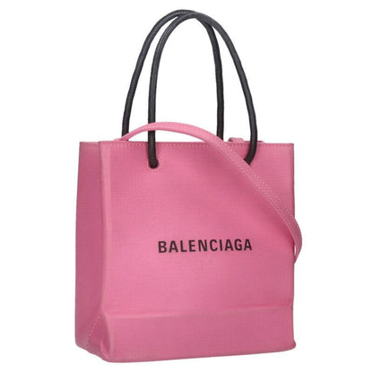 Balenciaga 572411 Shopping Tote XXS 2WAY Logo Leather Tote Shoulder Bag Women