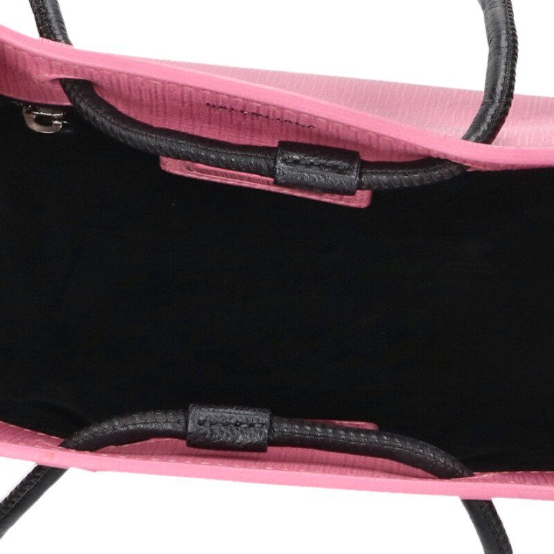 Balenciaga 572411 Shopping Tote XXS 2WAY Logo Leather Tote Shoulder Bag Women