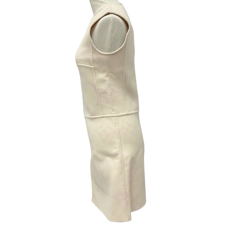Louis Vuitton Dress Beige Pink Giant Monogram Center Zip Sleeveless