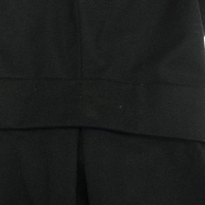 Celine ③ 6D33 2494 Wool Piping Dress Women's Black 38