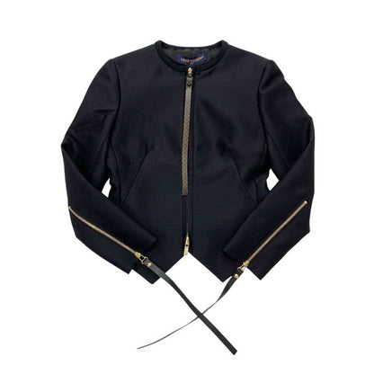 Louis Vuitton Monogram Outerwear Black Brown 24 SS Wetsuit Pull Tailored
