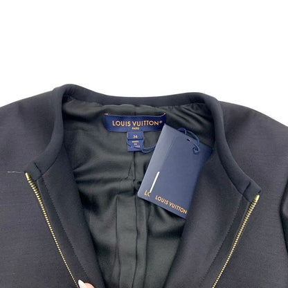 Louis Vuitton Monogram Outerwear Black Brown 24 SS Wetsuit Pull Tailored