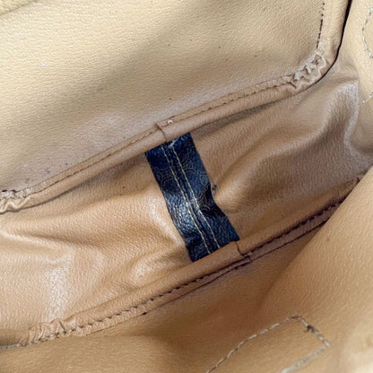 Celine 2WAY Mini Shoulder Bag Macadam Pattern Brown Pvcleather Handbag Pochette