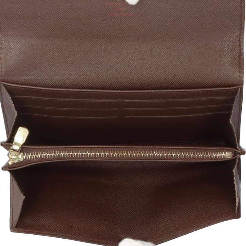 Louis Vuitton Portefeuille Sarah Damier Long Wallet Damier Canvas N61734 Unisex