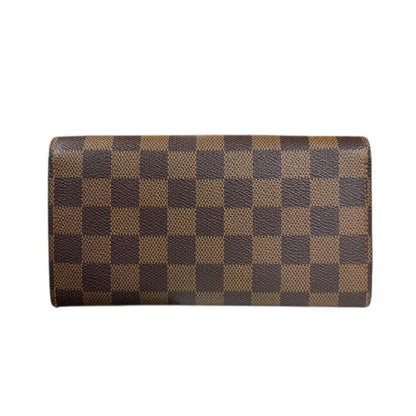 Louis Vuitton Portefeuille Sarah Damier Long Wallet Damier Canvas N61734 Unisex